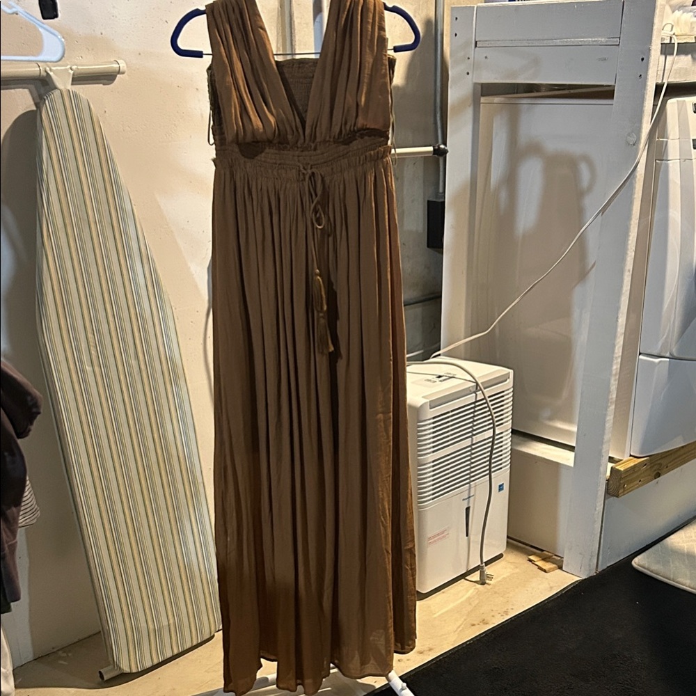 Elegant Brown wide leg jumpsuit